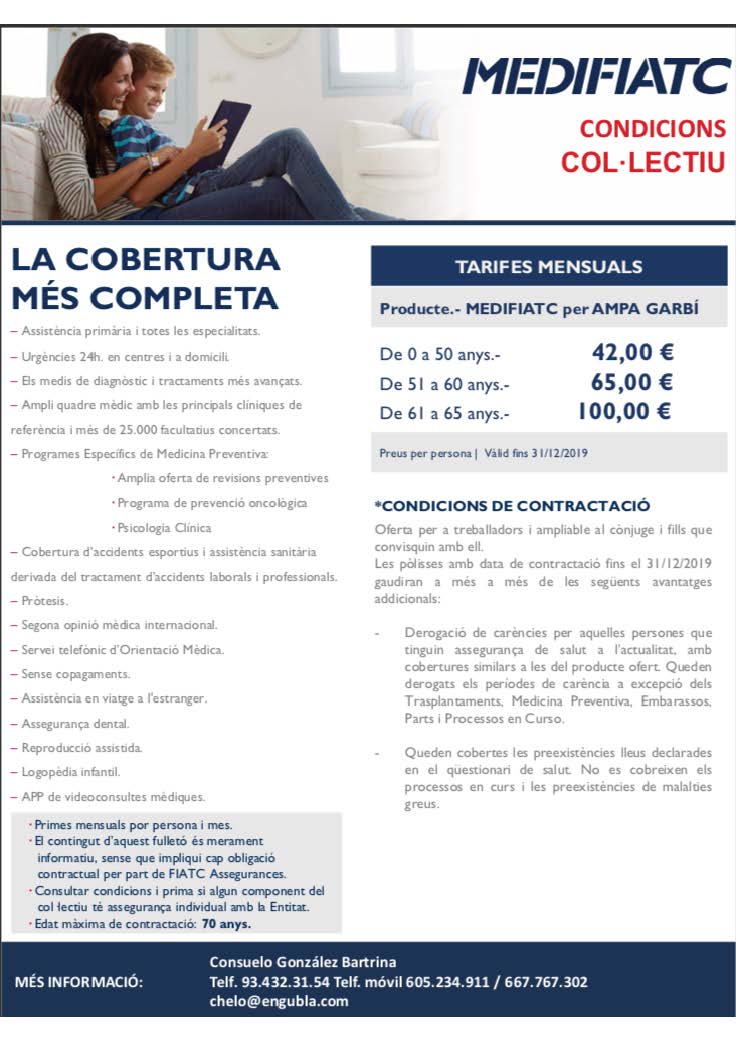 FLAYER OFERTA MEDIFIATC CATALA